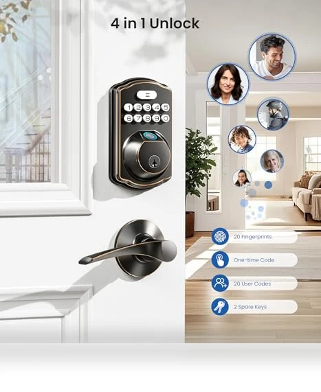 Fingerprint Door Lock — Biometric Security, Veise