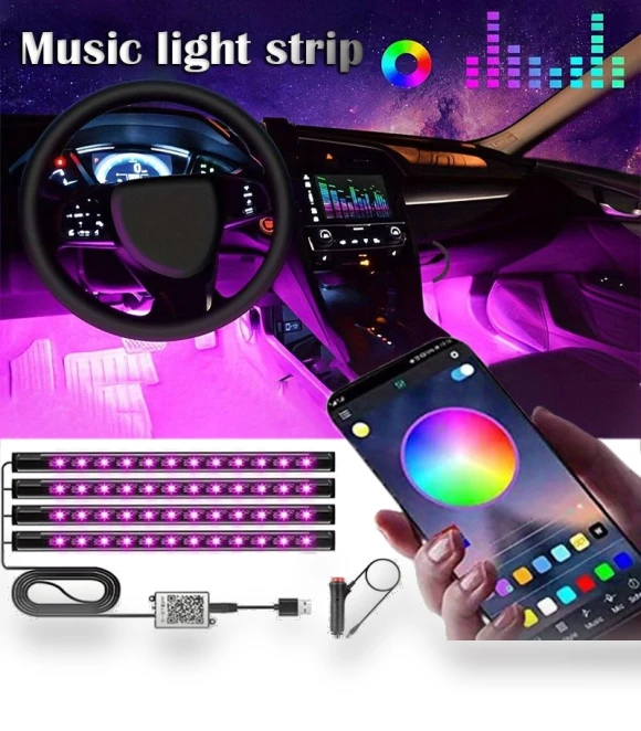 LED Car Music Light Strip — Car Accessories & Gadgets, JOHO