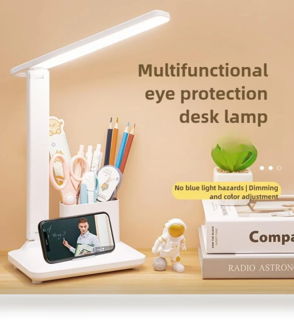 LED Folding USB Charging Eye Protection Learning Smart Pen Holder Desk Lamp — Study & Desk Lighting, TC Home lighting