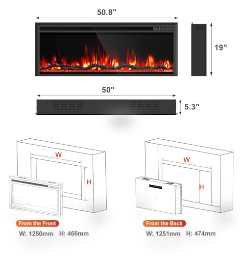 Linear Fireplace Heater — Electric Heating Solutions, Eshoma