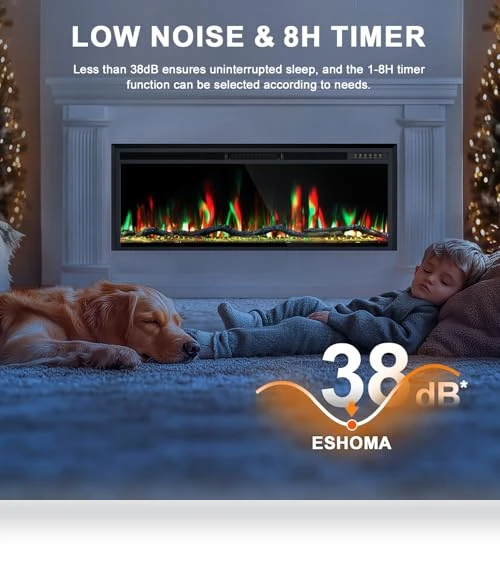 Linear Fireplace Heater — Electric Heating Solutions, Eshoma