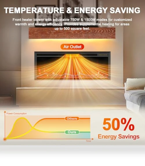 Linear Fireplace Heater — Electric Heating Solutions, Eshoma