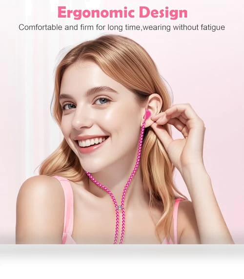 Pearl Beaded Wired Headphones — In-Ear Headphones, VOFUOE