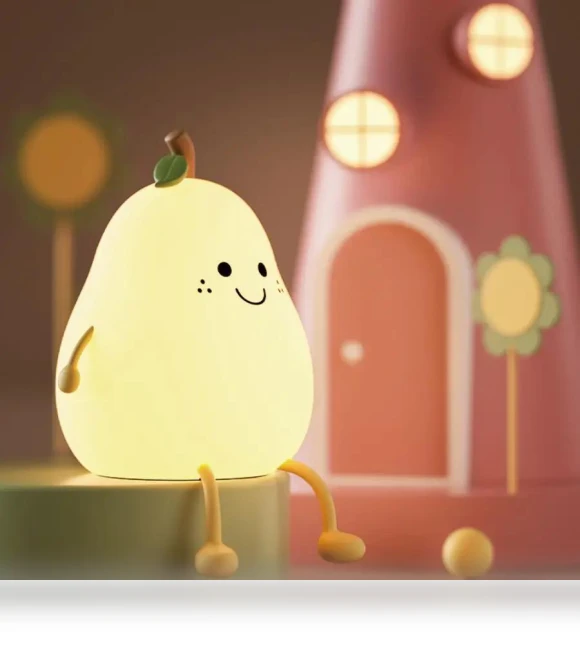 Rechargeable USB Night Light Pear — Night Lights, Darling Women Boutique C