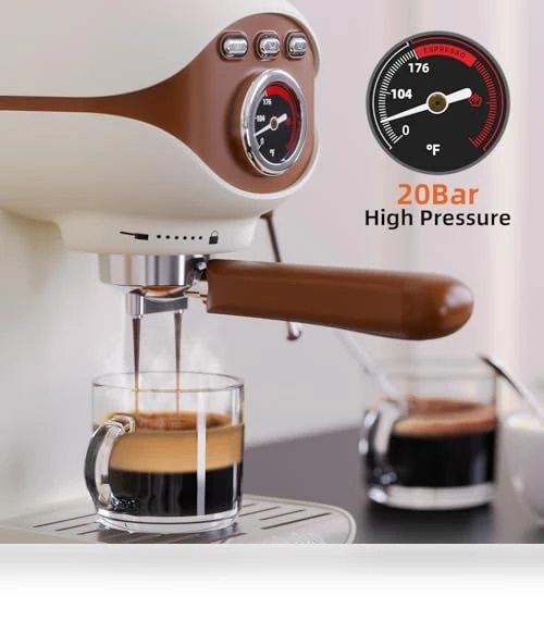 Semi-Automatic Espresso Machine with Milk Frother — Coffee & Espresso Combos, Nesskoko