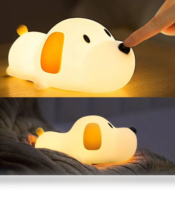 Silicone LED Papa Puppy Night Light — Night Lights, JOHO - CarGear
