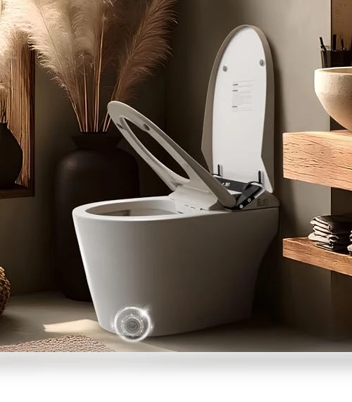 Smart Bidet Toilet with Heated Seat & Auto-Flush System — Bathroom Essentials, London Sunshine
