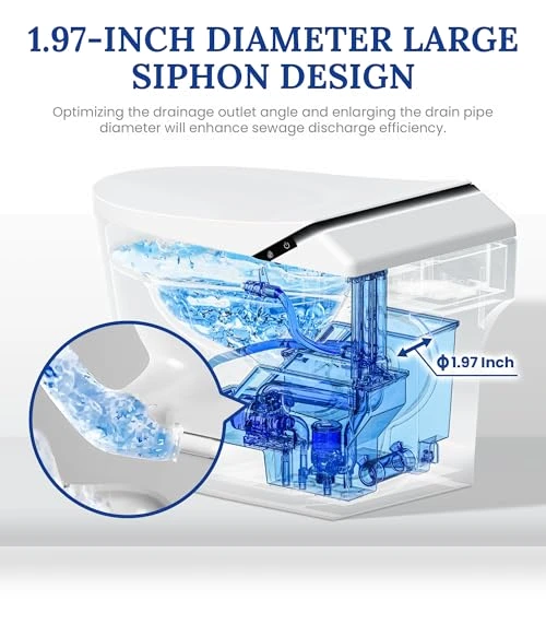 Smart Bidet Toilet with Heated Seat & Auto-Flush System — Bathroom Essentials, London Sunshine