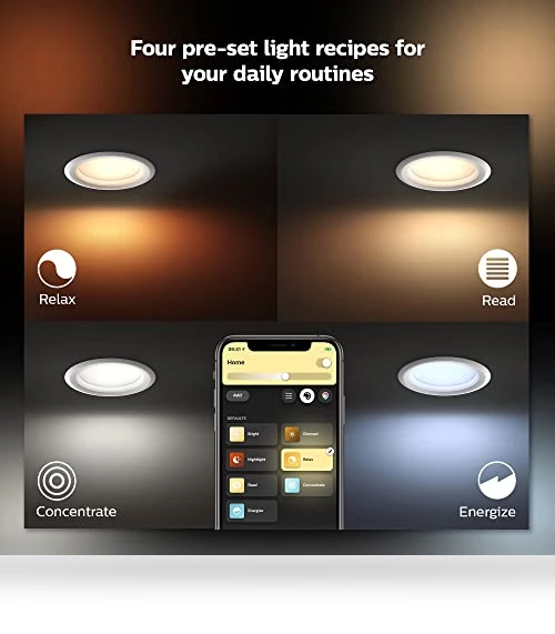 Smart Recessed LED Downlight — LED Strips, Philips Hue