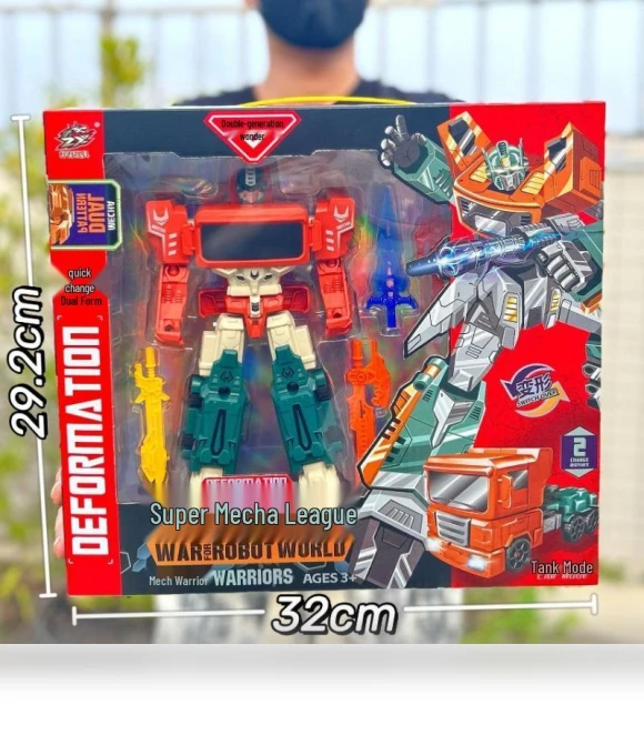 Transforming Wasp Warrior Robot Car Action Figure — Playsets, Super Go