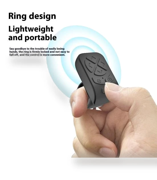 Universal Portable Wireless Bluetooth-Compatible Finger Video Shooting Controller — Remote Controls, Goodza