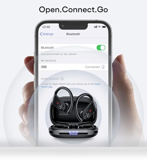 Wireless Earbuds with Deep Bass — In-Ear Headphones, TAGRY