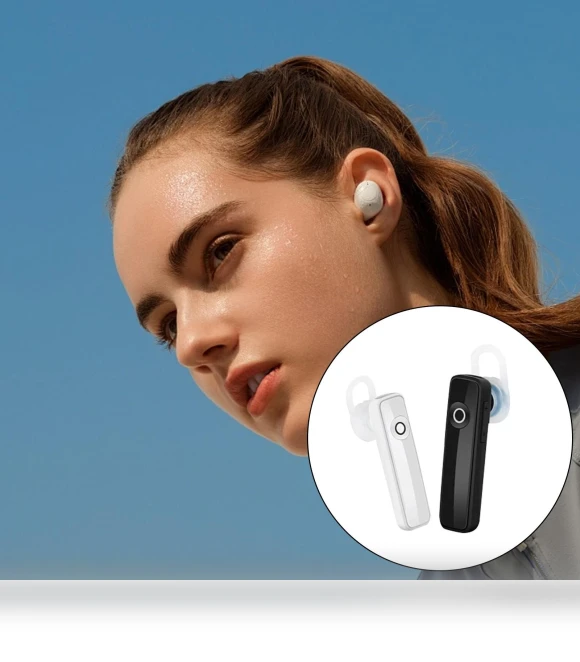 Wireless Headset with Ear Hook — Headsets, Three Body