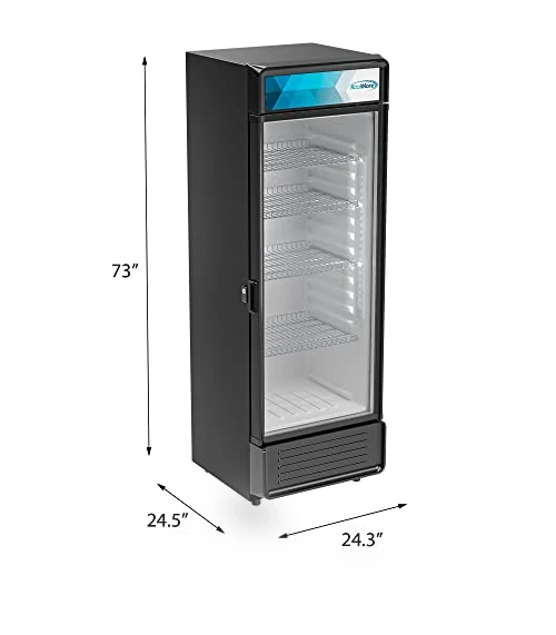 Commercial One Glass Door Display Upright Beverage Refrigerator Cooler Merchandiser — Drink Coolers, KoolMore