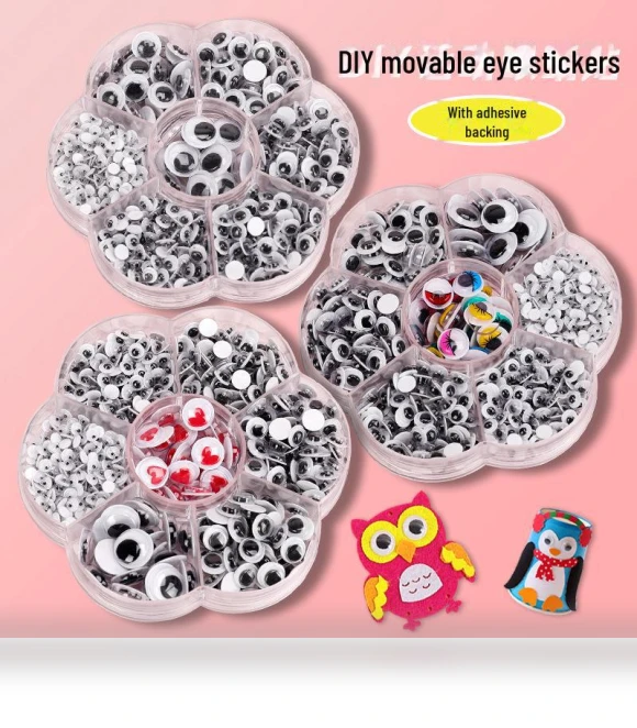 DIY Toy Animal Eye Stickers — Wiggle Eyes, AI Supermarket