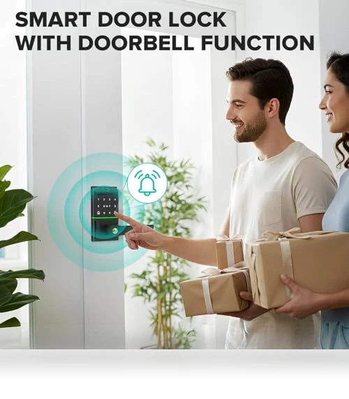 Keyless Entry Smart Door Lock with Doorbell — Smart Home Security, Mutak