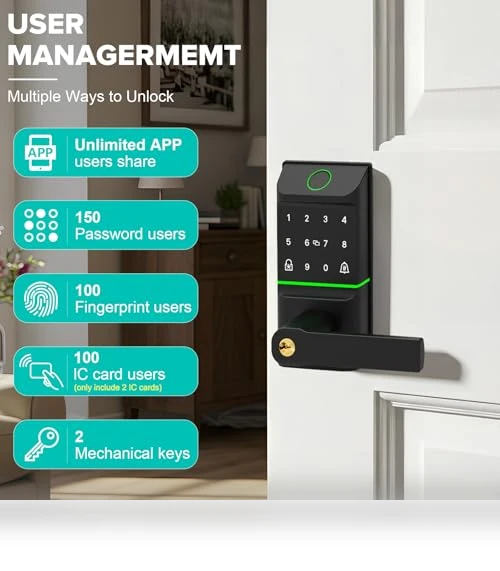 Keyless Entry Smart Door Lock with Doorbell — Smart Home Security, Mutak