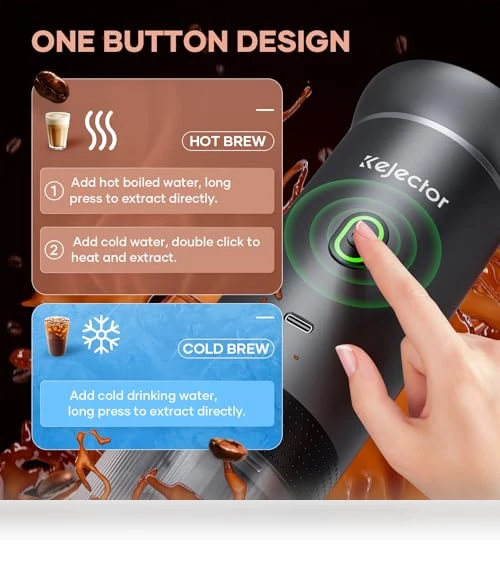 Portable Coffee Maker Espresso Machine — Beverage Warmers, kejector