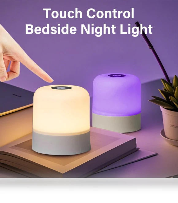 RGB Touch Bedside Lamp — Lamps & Shades, JOHO - CarGear