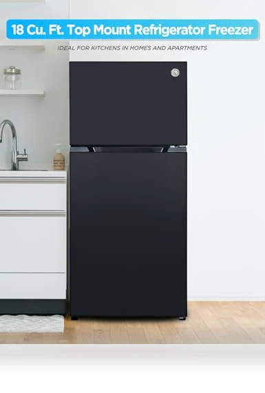 Top Mount Refrigerator with Ice Maker — Mini Fridges, Commercial Cool