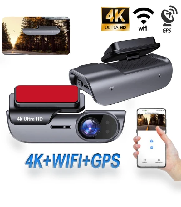UHD 4K Built-in WIFI Dash Cam — Rearview Cameras for Cars, E-ACE