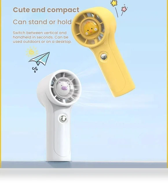USB Rechargeable Mini Desk Fan — Portable Cooling Solutions, JOHO - CarGear