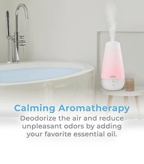 3-in-1 Cool Mist Humidifier, Essential Oil Diffuser & Mood Light — Air Moisturizers, Pure Enrichment