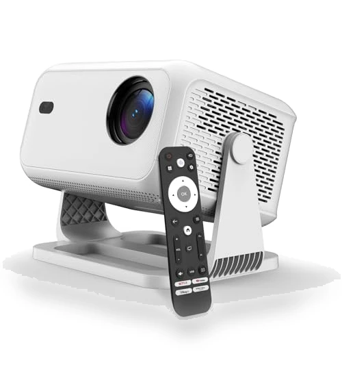 4K Smart Projector with WiFi and Bluetooth — Home Theater Projectors, NRKDUBQ