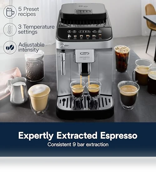 Automatic Espresso & Coffee Machine with Manual Milk Frother — Coffee & Espresso Combos, De'Longhi