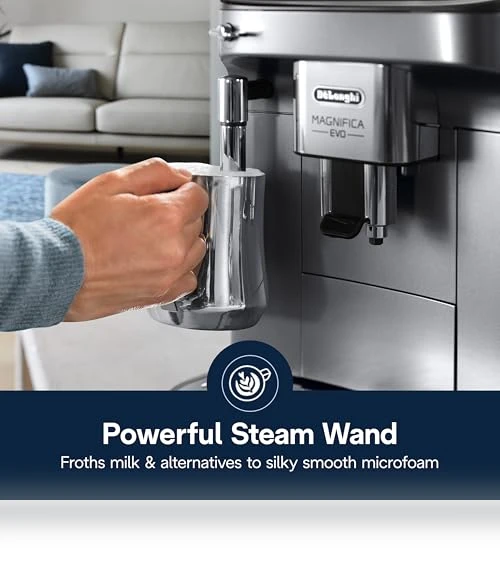 Automatic Espresso & Coffee Machine with Manual Milk Frother — Coffee & Espresso Combos, De'Longhi