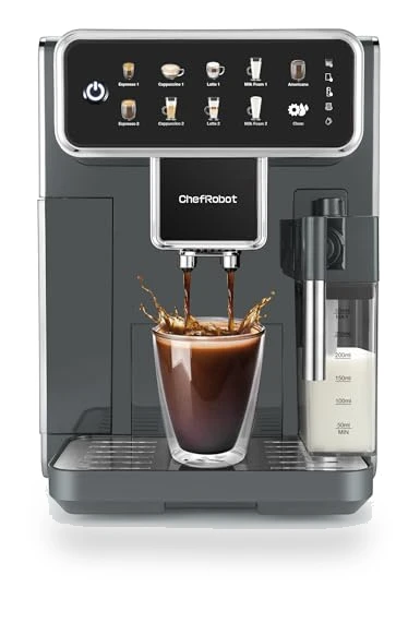 Automatic Espresso Machine with Grinder and Milk Frother — Coffee & Espresso Combos, Chef Robot