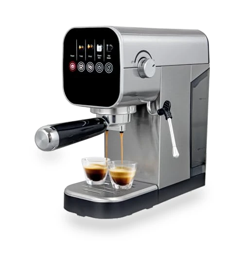 Compact Espresso Coffee Machine with Milk Frother — Coffee & Espresso Combos, ChefAidPower