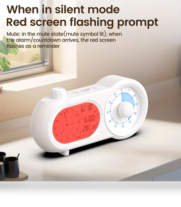 Digital Alarm Clock with Night Light — Alarms & Clocks, Houspace