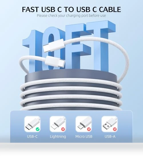 Fast Charging USB C Cable and Wall Charger Combo — Chargers, SpeedScope
