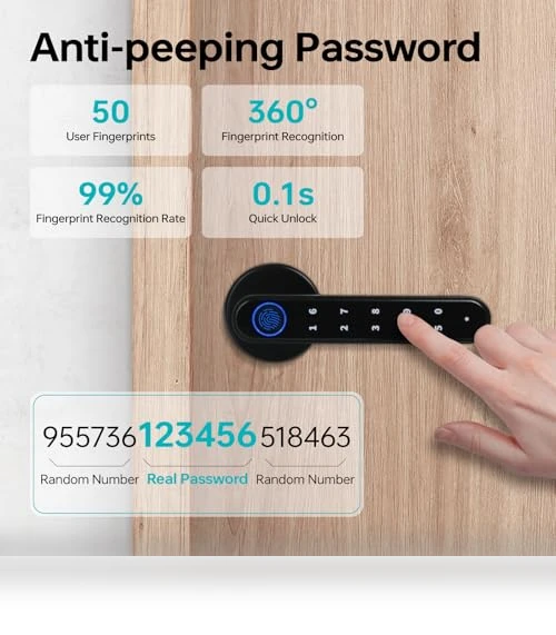 Fingerprint Door Lock — Padlocks & Hasps, LEELEN