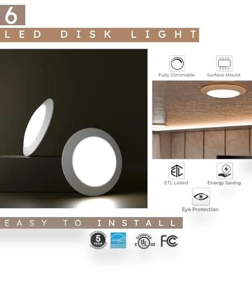 Flush Mount Ceiling Light — Overhead Lighting, Lunabode LED