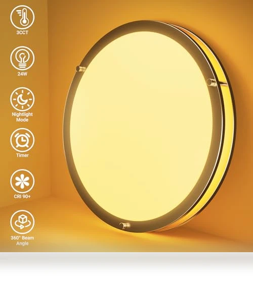 Flush Mount Ceiling Lights with Remote — Overhead Lighting, libtit