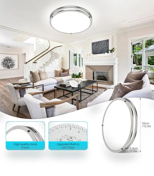 Flush Mount Ceiling Lights with Remote — Overhead Lighting, libtit