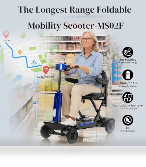 Foldable Mobility Scooter — Push Scooters, Ecomobi
