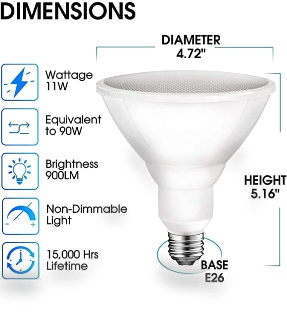 LED Flood Light Bulb — Outdoor Security & Flood Lighting, ENERGETIC SMARTER LIGHTING
