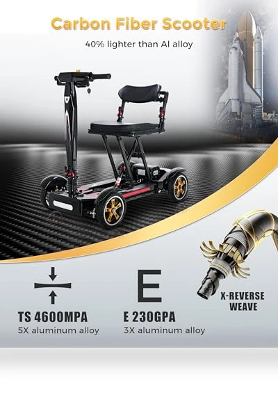 Lightweight 4 Wheel Mobility Scooter — Mobility Scooters, MIHAYO