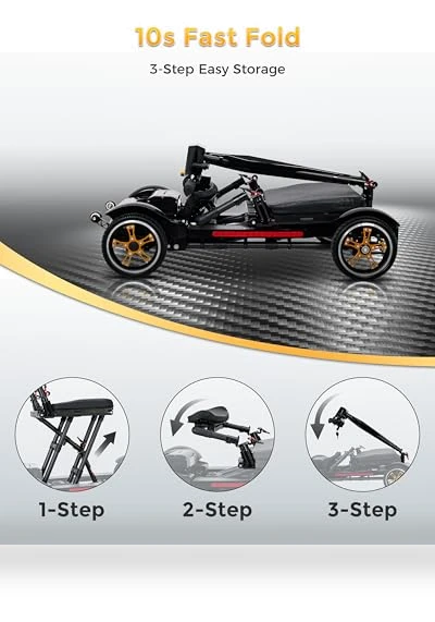 Lightweight 4 Wheel Mobility Scooter — Mobility Scooters, MIHAYO