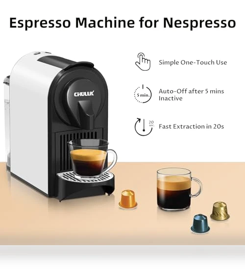 Mini Espresso Machine for Nespresso Original Capsules — Coffee & Espresso Combos, CHULUX