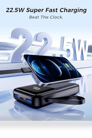 Portable Charger with Built in Cable — Mobile Power Solutions, Anshi Shengying (Shenzhen) Technology Co., Ltd.