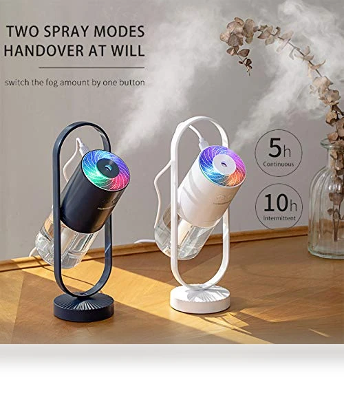 Portable Mini Humidifier with LED Lights — Air Moisturizers, fuliying