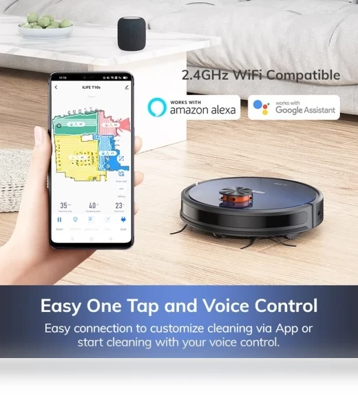 Robot Vacuum Cleaner with Self-Emptying Station — Smart Cleaning Robots, ILIFE