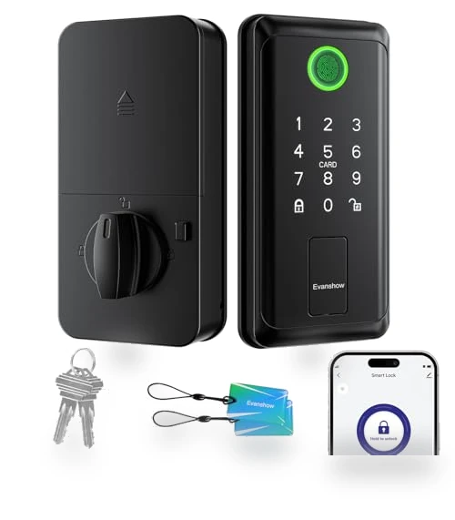 Smart Door Handle Lock with Keypad — Smart Home Security, Evanshow