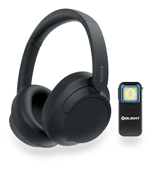 Wireless Headphones Bundle with Clip-On Light — Over-Ear Headphones, Sony