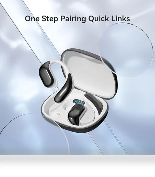 Wireless Headset with LED Display — Over-Ear Headphones, OOYY