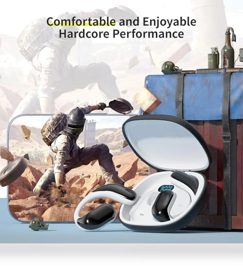 Wireless Headset with LED Display — Over-Ear Headphones, OOYY
